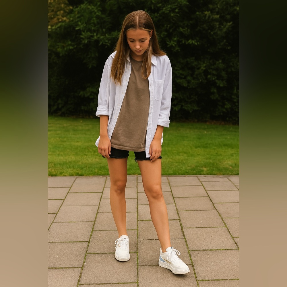 Kids White Sneakers